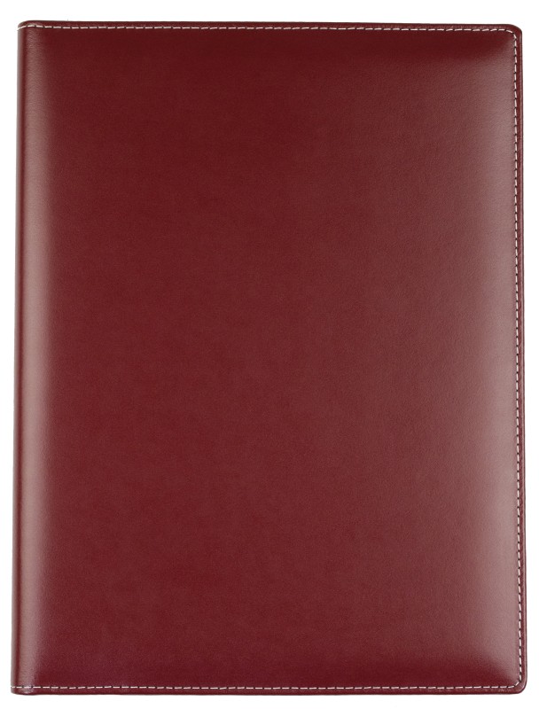Schreibmappe DIN A4, incl. Memoblock CAMBRIDGE Top Grain Rindleder rot
